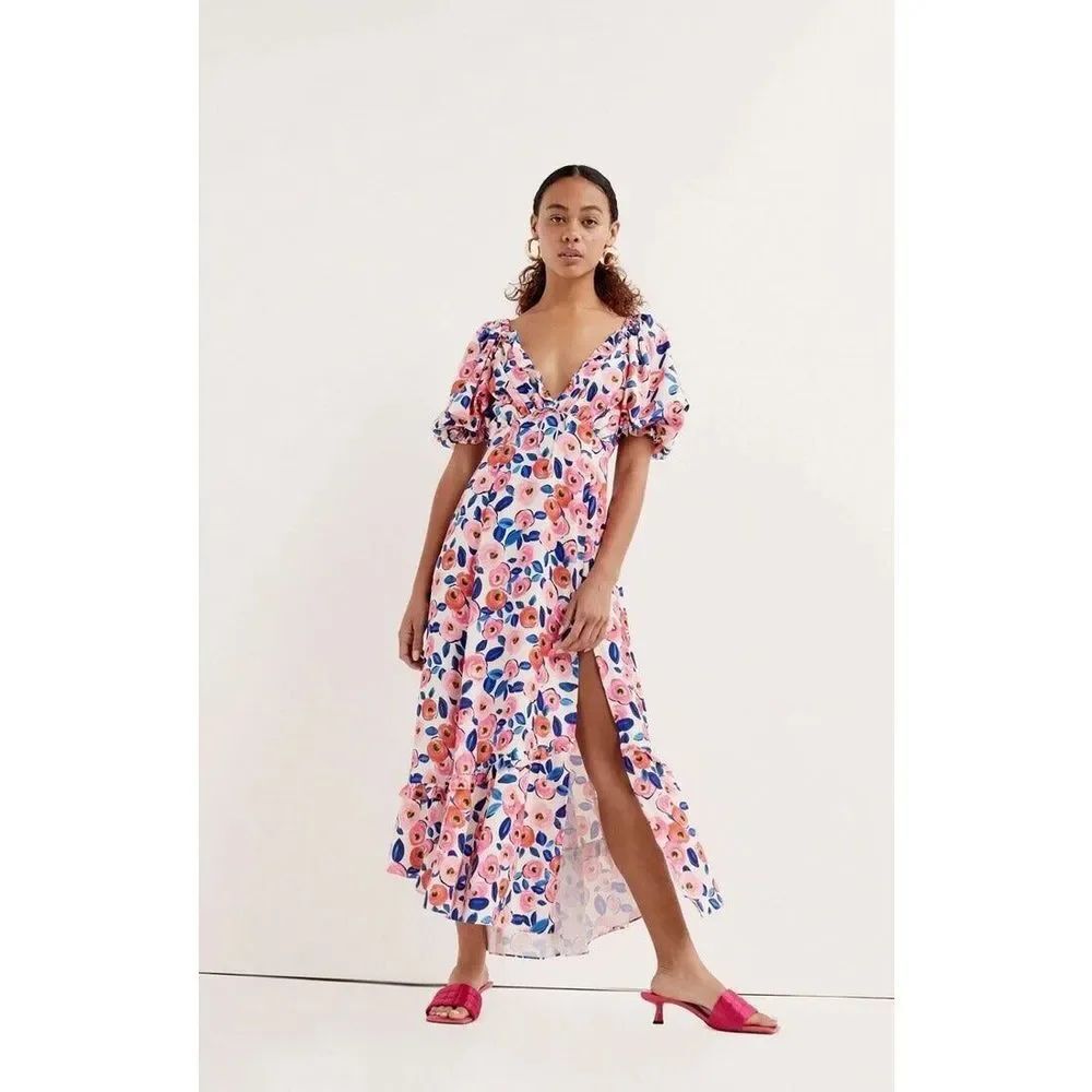 Free People For Love & Lemons Gianna Midi Dress